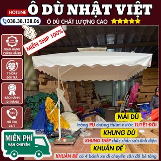 Dù lệch tâm mái vuông loại 1 kích thước 2m5x2m5 ô dù nhật việt m4