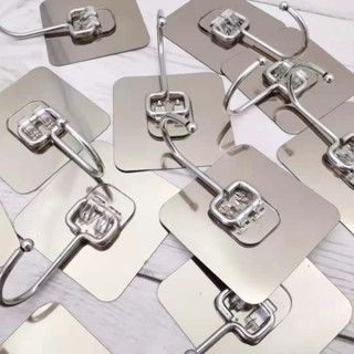 [BẢN LỚN 7x7cm ] Combo 10 Móc Inox Dán Tường Chịu Lực 15KG Móc Treo Đồ Nặng Dán Tường Chất Lượng Cao Siêu Dính