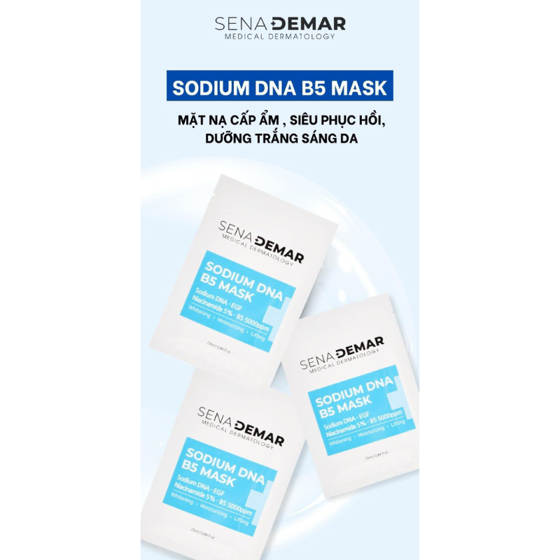 Mặt nạ tế bào gốc niacinamide Sena Demar