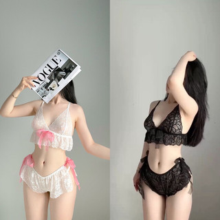 Bộ đồ lót ren phối nơ ( ko kèm quần lk) - Shi Lingerie