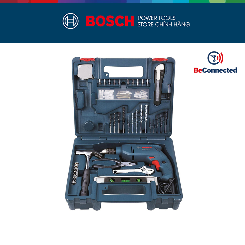 Bộ máy khoan động lực Bosch GSB 550 SET 100 Món 550W