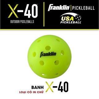 Bóng Pickleball Franklin X-40 Outdoor, Đạt Chuẩn Thi Đấu Quốc Tế