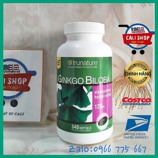 Ginkgo Biloba Trunature 120mg 340 Viên Bổ Não, Tăng Cường Tuần Hoàn Não - Hàng Mỹ Chính Hãng Từ Cali