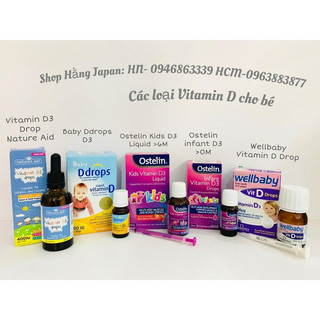 Các loại Vitamin tổng hợp, D3 Ostelin cho bé, bổ sung năng lượng - Hàng chính hãng
