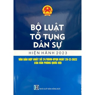 Sách - bộ luật tố tụng dân sự hiện hành 2023