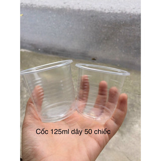 Dây 50 chiếc cốc nhựa 1 lần 125ml Linhmart