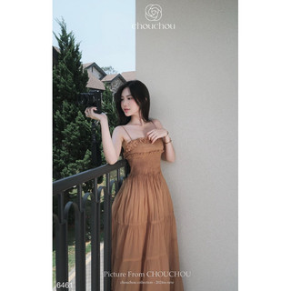 [Ảnh cam thường cuối]ĐẦM DÂY VIỀN HOA Chouchou