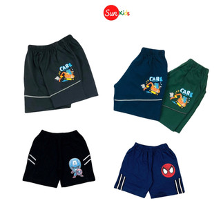 Quần đùi bé trai SUNKIDS, quần đùi cho bé chất cotton mềm mát, size 2-12 tuổi