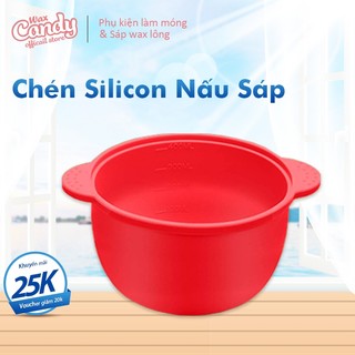 Chén nấu sáp wax lông silicon chống dính CandyWax Bát nấu sáp wax lông chuyên dụng WL02