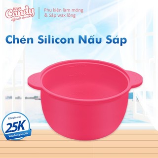 Chén nấu sáp wax lông silicon chống dính siêu bền Bát nấu sáp wax lông chuyên dụng WL03