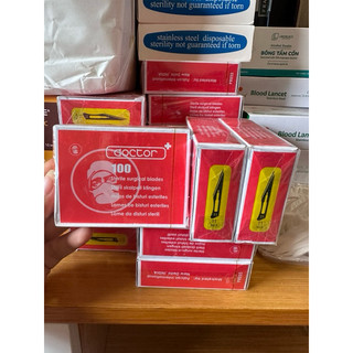 Hộp 100 lưỡi dao mổ doctor số 11 - dao nặn mụn - dao mổ số 11
