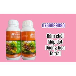 Phân bón lá Vinh Thanh Fertigold amino acid, 500ml, 100% amino acid động vật