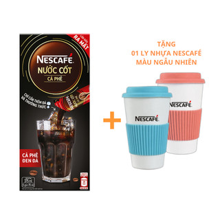  Combo 2 Nước cốt cà phê NESCAFÉ - CÀ PHÊ ĐEN ĐÁ (hộp 5 gói)