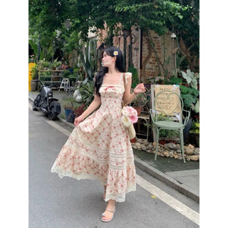 [Sẵn Hàng]♥️Đầm,Váy Maxi Hoa Nhỏ(ảnh thật)Size S,M
