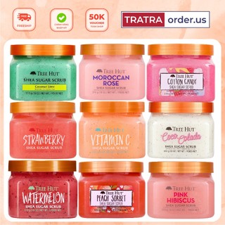   Hũ lớn - 510G  Tẩy tế bào chết toàn thân Tree Hut Shea Sugar Scrub - Bản Mỹ 