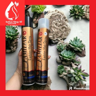 [chai 400ml] keo xịt tóc familiar fashion hair spray size to date mới