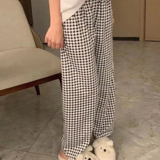  Quần Dài kẻ caro ô vuông xinh xắn cute mặc nhà siêu đẹp 