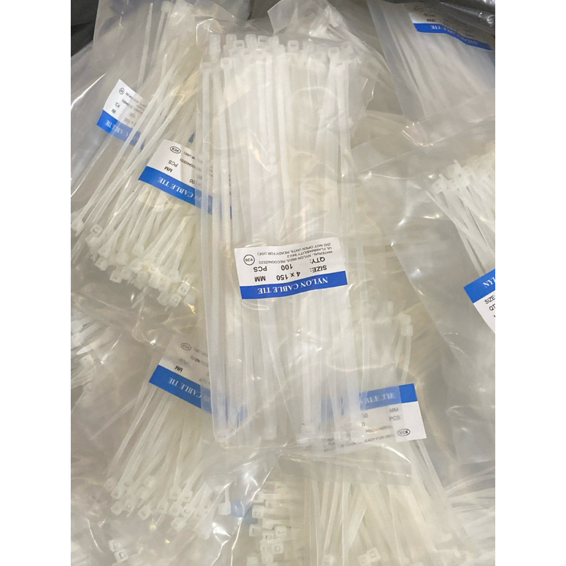 Dây rút nhựa bản nhỏ 10cm, 15cm, 20cm, 25cm, 30cm, 70 sợi/bịch