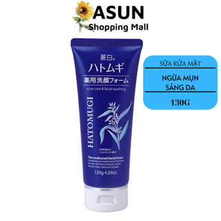 Sữa Rửa Mặt Hatomugi Chiết Xuất Dầu Ngựa Ngăn Ngừa Mụn, Sáng Da Facial Washing 130g