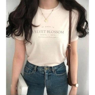 Áo thun mềm mại blossom phong cách Hàn Quốc