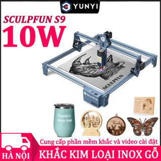 máy khắc laser mini SCULPFUN S9,máy cắt laser mini Có thể khắc nhựa,gỗ,acrylic,da,thép không gỉ, Máy cắt Laser 410*420mm