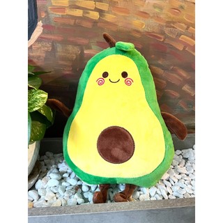 Gấu Bông Gối Ôm Quả Bơ, gối ôm hình thú nhồi bông cho bé, Trái bơ Nhồi Bông Đáng Yêu 35cm