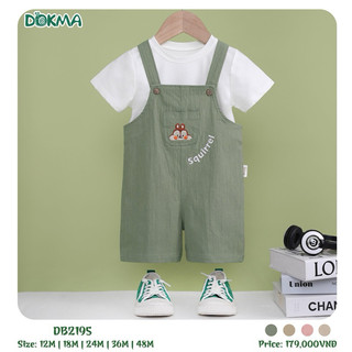 Bộ yếm đùi  dokma dành cho bé trai từ 1y đến 4y   siêu đáng yêu ạ