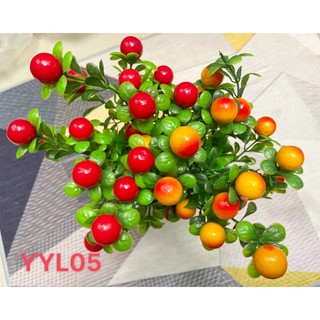 Cành lá nhựa trang trí - Cây giả cherry trang trí, cắm chậu - VNG-YYL05 (chưa bao gồm chậu)