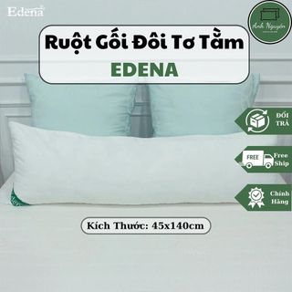 Ruột gối đôi tơ tằm edena - hàng chính hãng, cao cấp - kích thước 45x140cm
