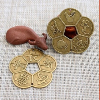 Đồng xu hoa mai kim tiên, Tiền xu hoa mai phong thủy chiêu tài lộc - Chiêu tài, bình an