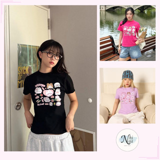 Áo Thun Baby Tee Nữ NhiNaa Store In Hình Icon Thỏ Rabbit A51067