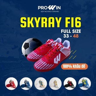 Giày Đá Bóng Big Size 46 47 48 Sân Cỏ Nhân Tạo Prowin Skyray F16 Khâu Đế 100% Đế Cao Su Đàn Hồi Tốt