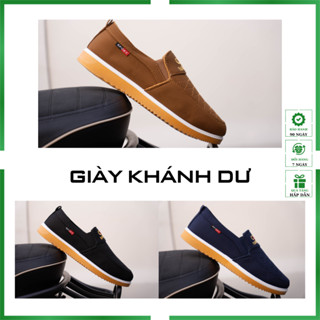  giày thời trang nam. giày lười nam chất liệu vải đế mềm chống trơn trượt 