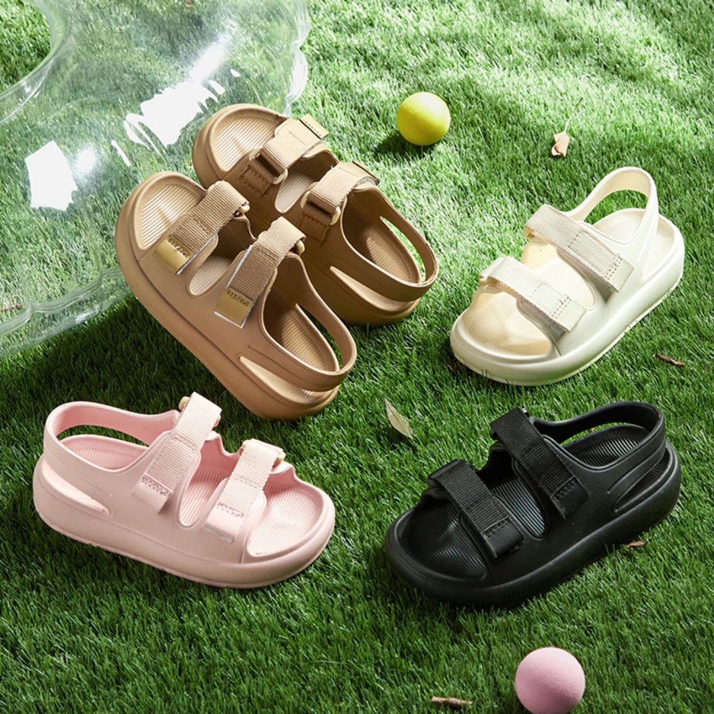 Cheerful Mario Dép sandal Velcro Mario Webbing Cho Trẻ Em