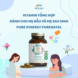 Vitamin bầu tổng hợp Pure Synergy PureNatal dành cho mẹ bầu và mẹ sau sinh
