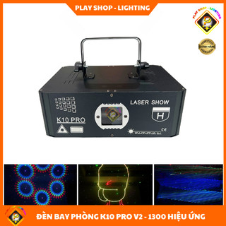 [ Chính Hãng] Đèn Laser K10 Pro Chiếu 3D Với Hơn 1300 Hiệu Ứng Dùng Cho Phòng Bay, Karaoke