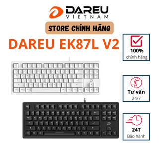 Bàn phím cơ Gaming DAREU EK87 V2 PBT / EK87L V2 không led / EK87 Pro