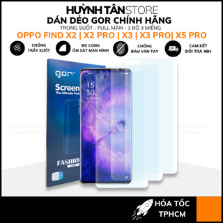 Dán dẻo oppo find x5 pro x5 x3 x2 pro 5g 3 lớp dễ dán trong suốt full màn chính GOR huỳnh tân store