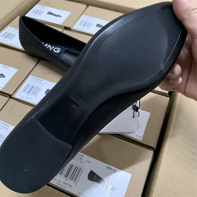 Giày bệt nơ đen MNG FULLBOX-ORD