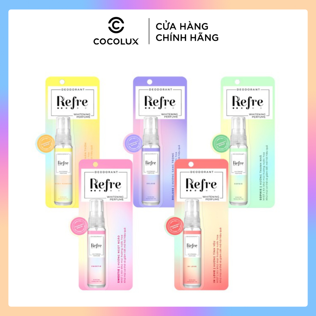 Xịt Khử Mùi Refre Whitening Perfume 30ml