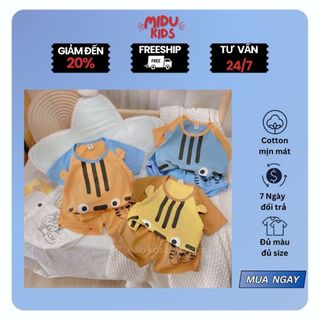 Quần áo trẻ em cho bé trai, bé gái mẫu Hổ yêu hàng cotton Hàn mềm mịn mát cao cấp nhà MiDukid