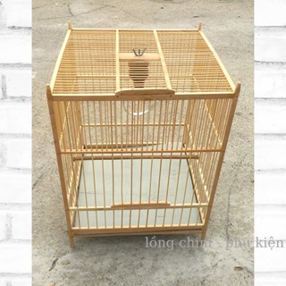 Khung lồng chim chào mào khung lồng ép mộc ép bổi tự ráp siêu dễ kèm đủ phụ kiện chất liệu trúc tre già Kamon