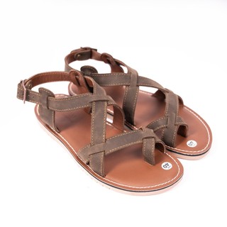 Mehai leather - sandals chiến binh da bò đế caosu mh03