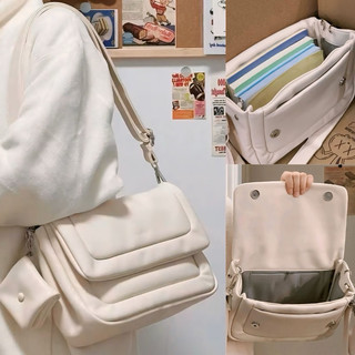 Túi đeo vai đeo chéo da mềm size 30cm kèm túi bé có dây điều chỉnh đựng vừa sách vở,ipad,điện thoạichéo