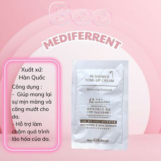 Gói Mini Test Sữa Tắm Ủ Trắng Và Dưỡng Trắng Da Medifferent In Shower Tone Up Cream