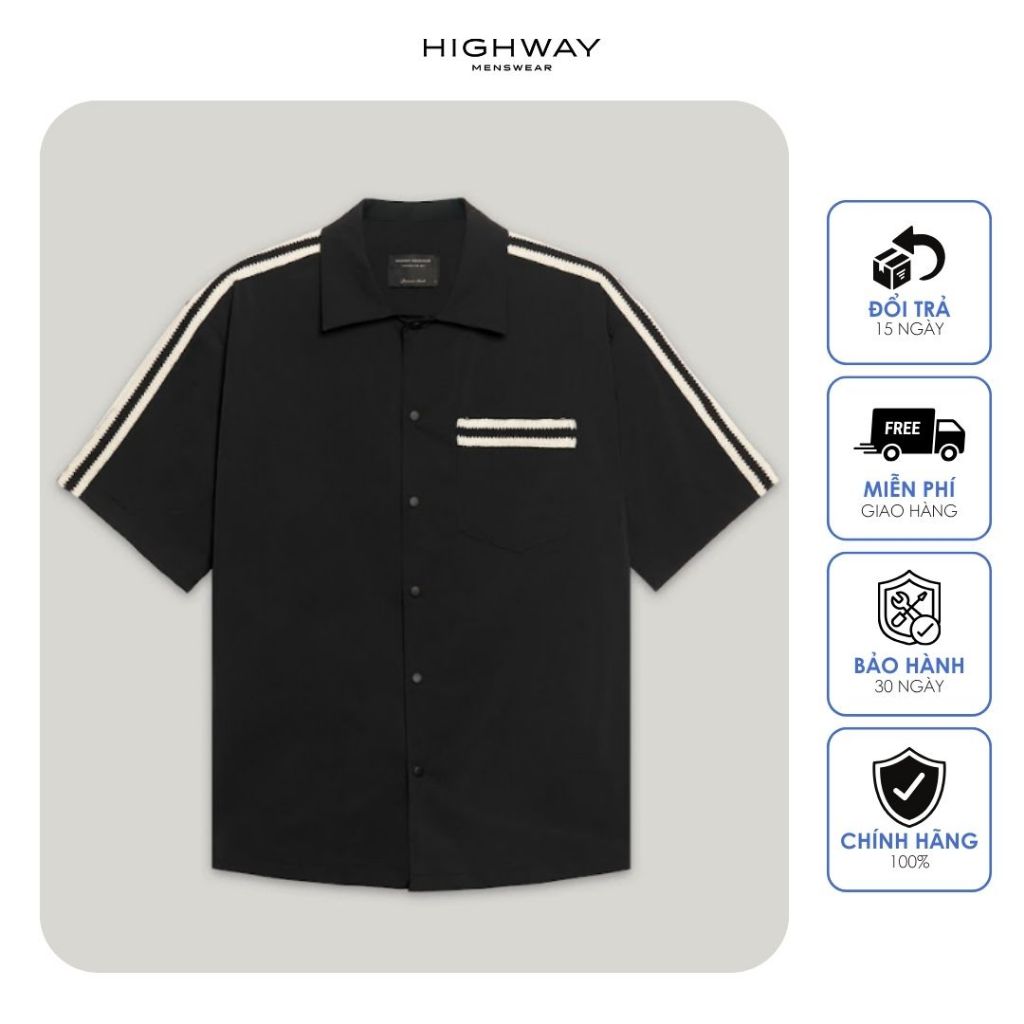 Áo sơ mi ngắn tay nam HIGHWAY MENSWEAR Estoban