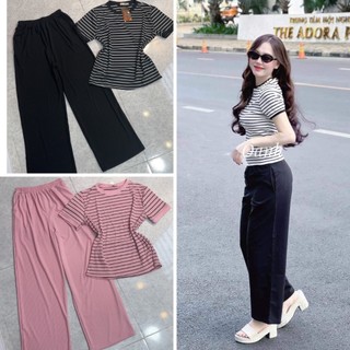 Đồ bộ thời trang nữ River chất liệu thun Gân Lạnh-HT1047