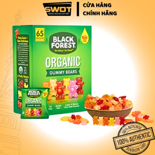  Kẹo dẻo Black Forest Organic Gummy Bears 1.47Kg 65gói Mỹ Kẹo dẻo gấu mềm dẻo thơm ngon giàu vitamin 
