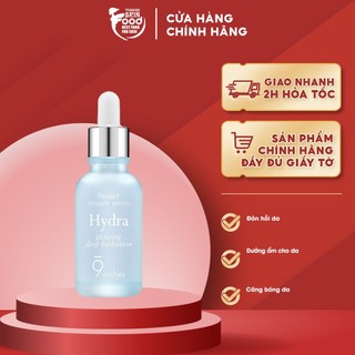 Tinh Chất Dưỡng Ẩm, Cấp Nước, Căng Bóng Da 9 Wishes Hydra Glowing Deep Hydration Ampule Serum 30ml