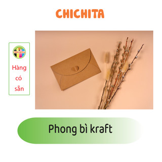 Phong bì kraft 17,5x11cm CHICHITA.Có sẵn